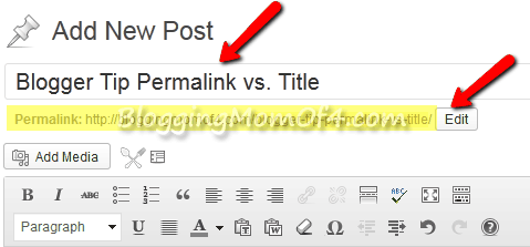 permalink vs title