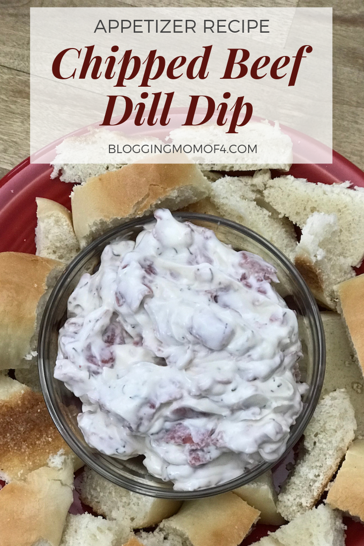 I was at a baby shower today and tried this Chipped Beef Dill Dip. Such a great dip to take to family gatherings, have at football parties, Holidays, etc.