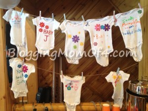 I hadn't been to a baby shower in awhile so it was fun to see some different baby shower game ideas played.