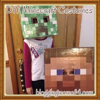 DIY Minecraft Costumes - Steve and Creeper