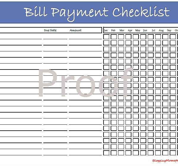 Well the Holidays are over and the New Year has officially begun. I don't know about you but when the New Year rings, I start thinking about finances, taxes and bills. Here's one printable that I've created and use. It's an easy way to track for the entire year. Just click here to grab the Free Bill Payment Checklist Printable.