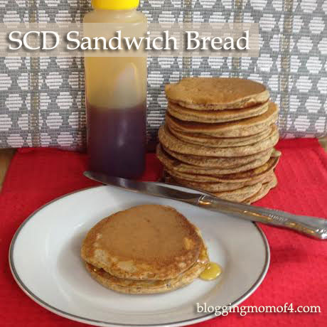 Look a little like pancakes? Yes, they do. :) But this SCD sandwich bread is so easy to make and tastes great! 