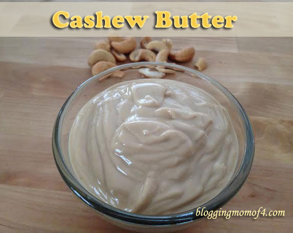 The cashew butter recipe is super simple. All you need is some cashews, salt and a little coconut oil to mix it all together.