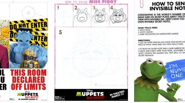 muppets most wanted activity sheets
