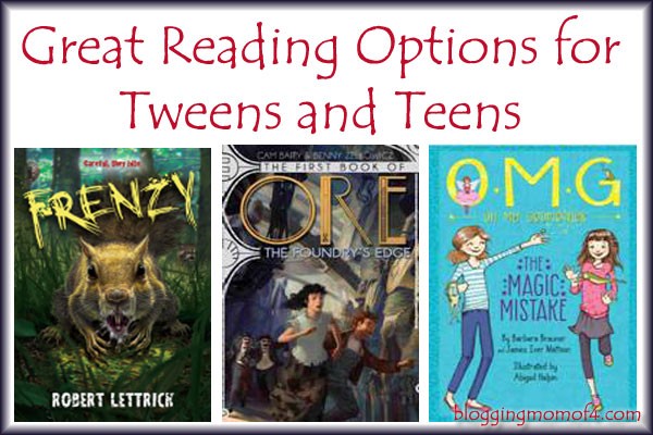 great reading options for tweens and teens