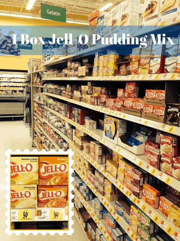 1 box Jell-O pudding mix