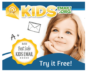 Email for Kids - With Kids Email, your kids can keep in touch with Grandma and Grandpa or friends from school without you having to worry about what they're accessing. There is also an advanced mode for older kids. #2016Products