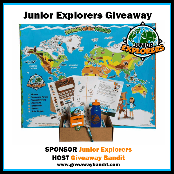 junior explorers giveaway button