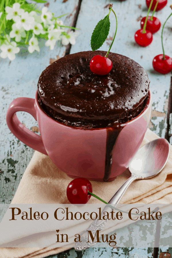 When you switch to a Paleo lifestyle, chocolate is not necessarily on the list of Paleo approved foods and neither is cake. BUT.. with a few substitutions we can still satisfy our chocolate craving with something like this Paleo Chocolate Cake in a Mug Recipe.