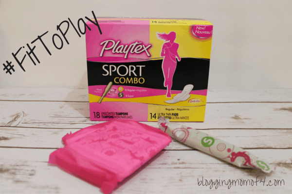 I want my daughter to be as comfortable as she can be when aunt flo decides to visit. While at Walmart today, I picked up the Playtex Sport combo pack.