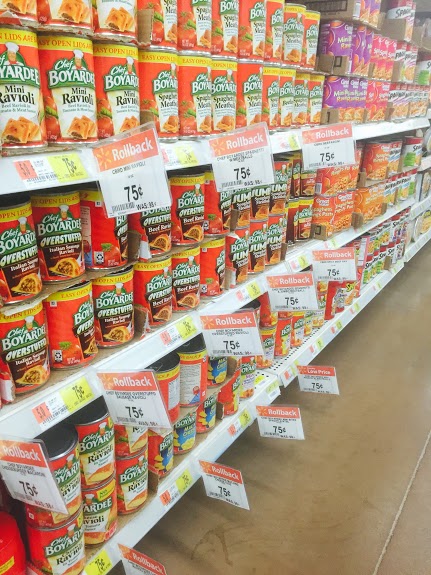 Now through March 16, 2015, each 14.5-15 oz can of Chef Boyardee rollback at Walmart for only $0.75. Chef Boyardee raviolis, mac & cheese, and spaghetti and meatballs are just some of the varieties you can enjoy at a low price. 