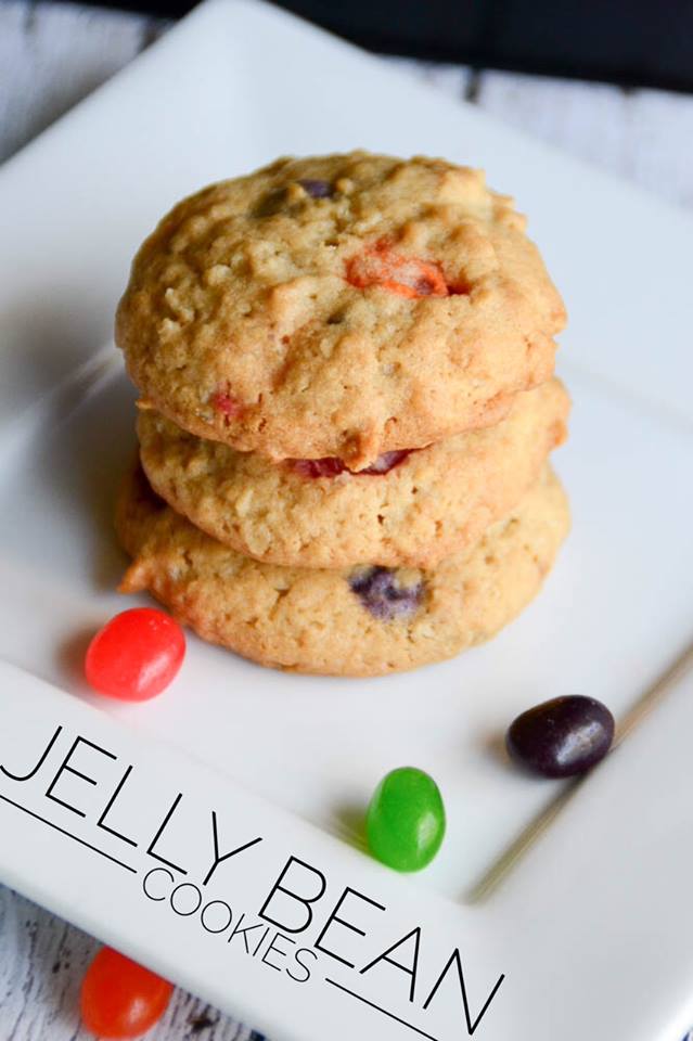 During the Easter holiday, I am sure that we have a ton of jelly beans in the house. Use them to make some yummy Jelly Bean Cookies to serve at Easter dinner!