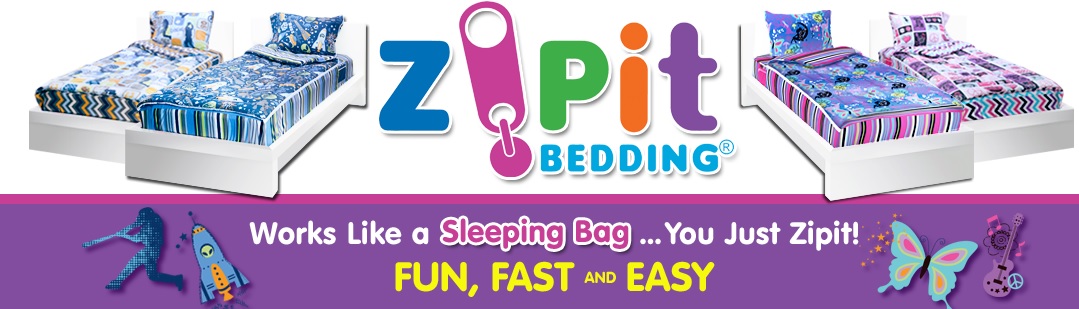 Make bedtime and waking up a breeze with Zipit Bedding! 