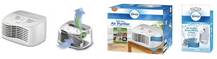 I was given the chance to test out the Febreze Air Purifier... This small device is a life savor when it comes to household odor reduction.