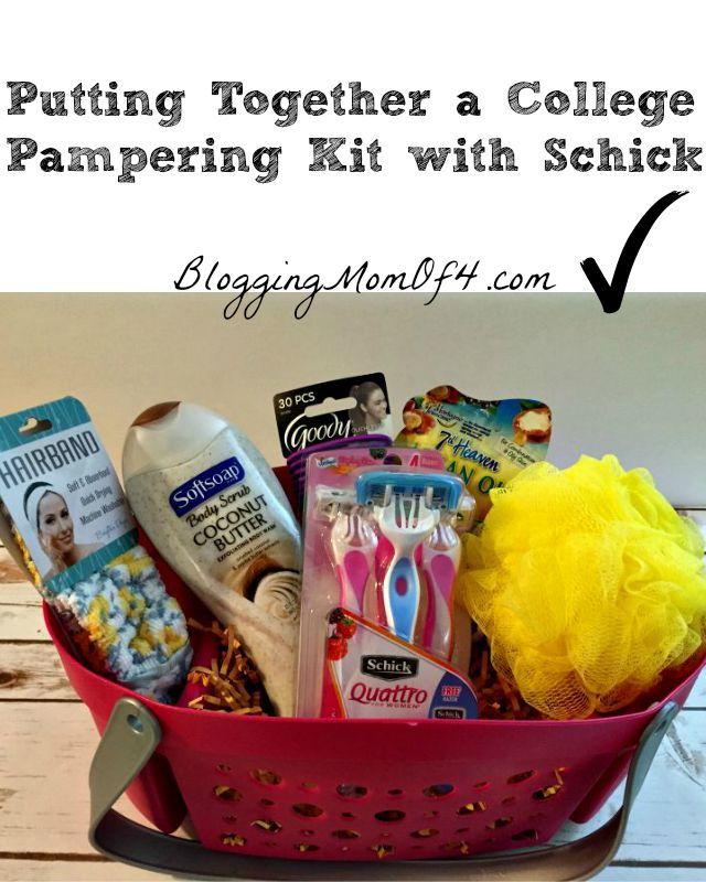 One thing that you can do to show your college student that you are there for them during this time of transition is to send care packages. Like a  Schick College Pampering Kit. #SchickSummerSelfie #ad