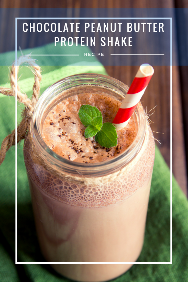 Low Carb Diet - Chocolate Peanut Butter Protein Shake