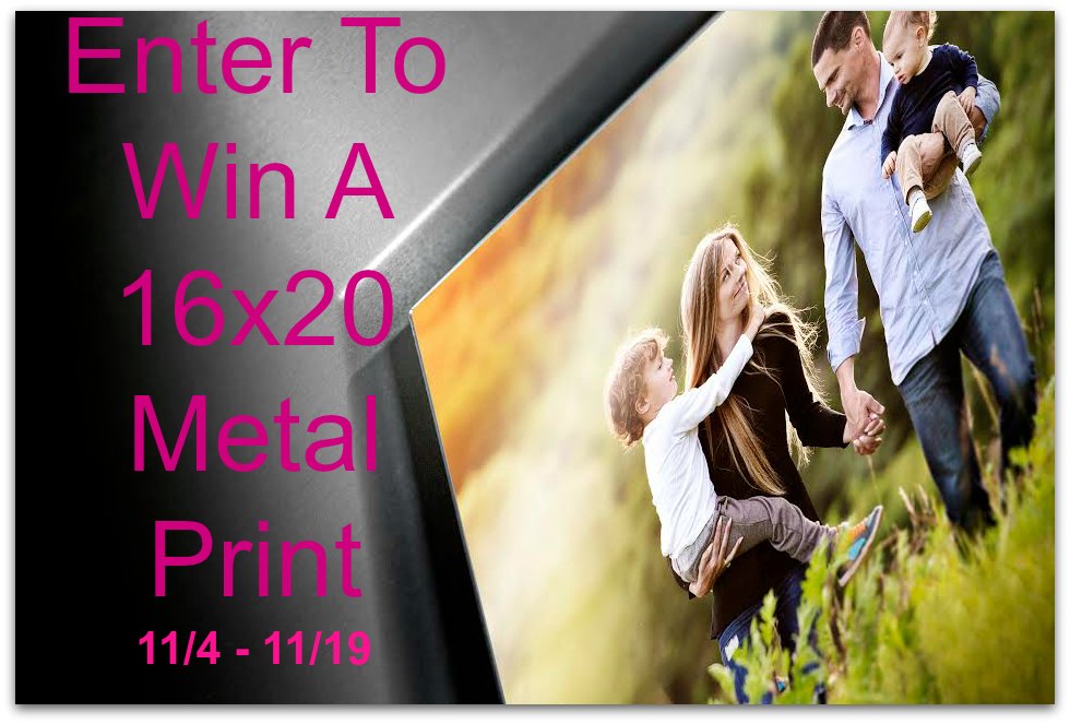 AdoramaPix is the source for the finest quality photo prints, photo books and all your photo finishing needs.They have been serving the needs of the photographic community for over a decade. And if that's not enough, one lucky reader is going to win a 16x20 Metal Print with a retail value of $74.