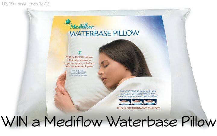 Mediflow Waterbase Pillows are the perfect gift these holidays - now you can enter to WIN one, for yourself or as a gift!!