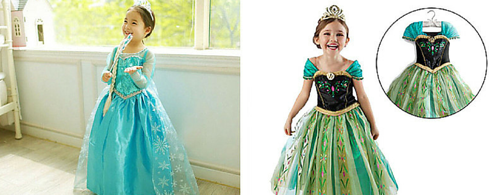 Save on Anna and Elsa dresses! #2016Products â¢ Blogging Mom of 4
