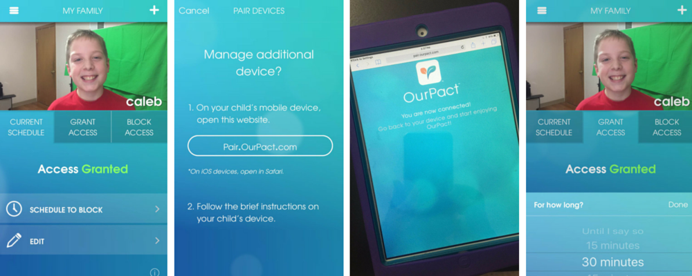 So the easiest way to control kids screen time? With a simple app called OurPact. OurPact is the best parental control app. #2016Products 