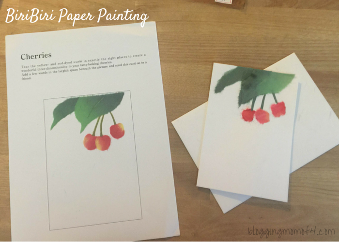 This is our second piece of Biri Biri that we've done. This is "Cherries" and is a wonderful way to create a homemade greeting card. 