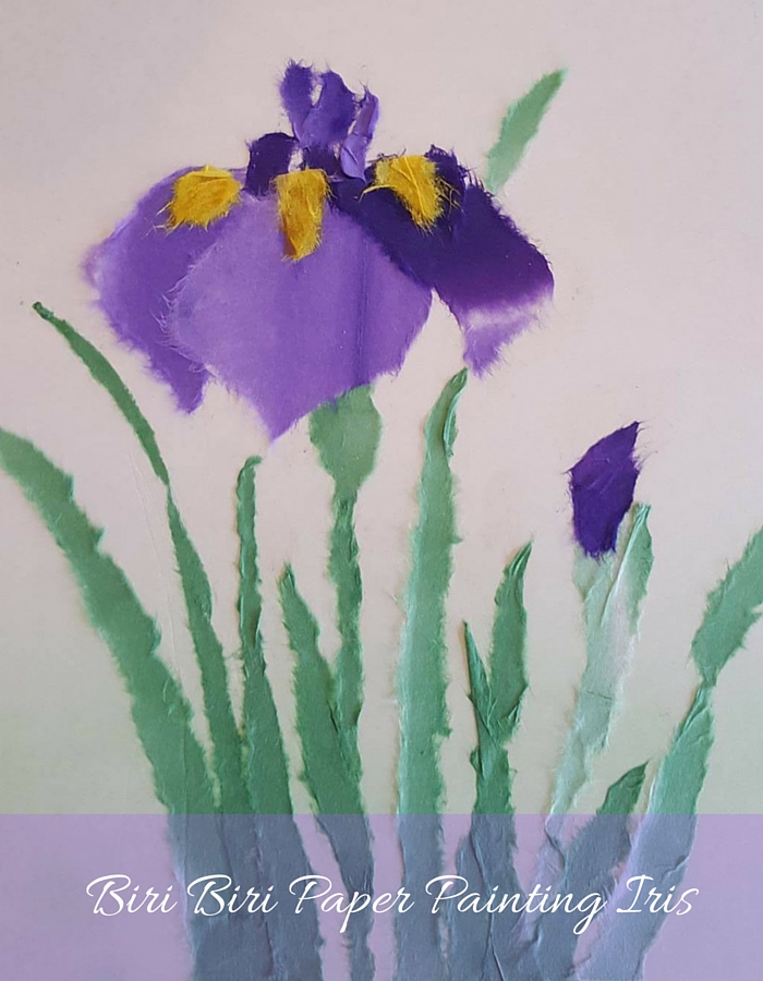 Biri Biri Paper Painting Iris