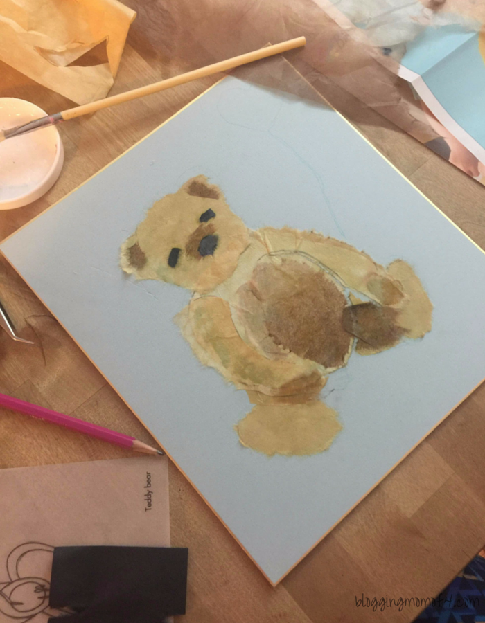 We have been having so much fun with the Biri Biri Paper Painting kits. Now we're on to the Biri Biri Paper Painting Teddy Bear kit. 