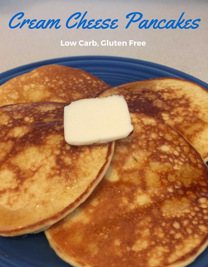 Whether it's national pancake day or not, I'm always up for pancakes! Breakfast, lunch or dinner. BUT.. there's always a but. I can do without the carbs! Are you with me? Carbs are not my friend. So when I found this cream cheese pancake recipe for low carb pancakes, I was so excited to try them out. 