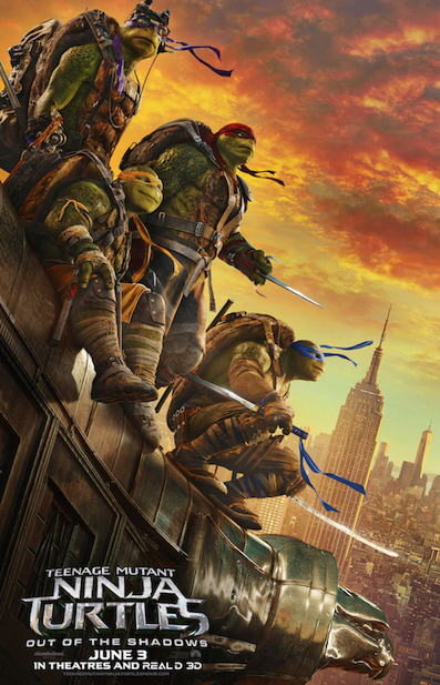 Check out the new trailer and poster for Teenage Mutant Ninja Turtles Out of the Shadows!