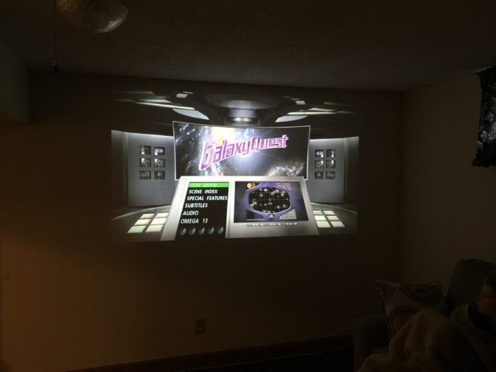 We had the opportunity to try out the ZTE SPRO 2 Wireless Smart DLP Projector and decided it was the perfect time to set up a new Home Theater!