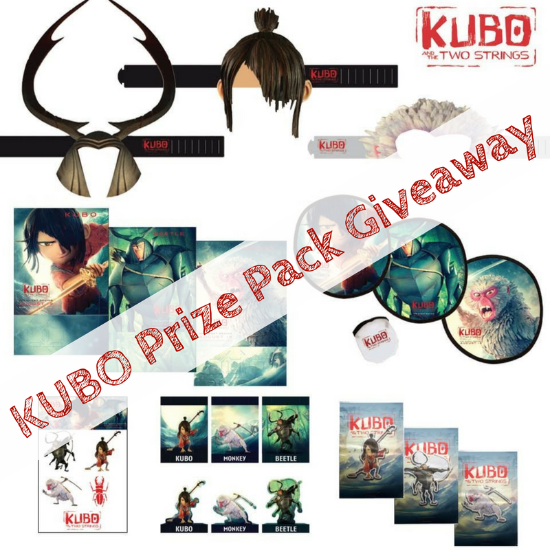 Are you excited for KUBO And The Two Strings? We don't have to wait much longer... out in theaters August 19th! While we wait, how about a giveaway?