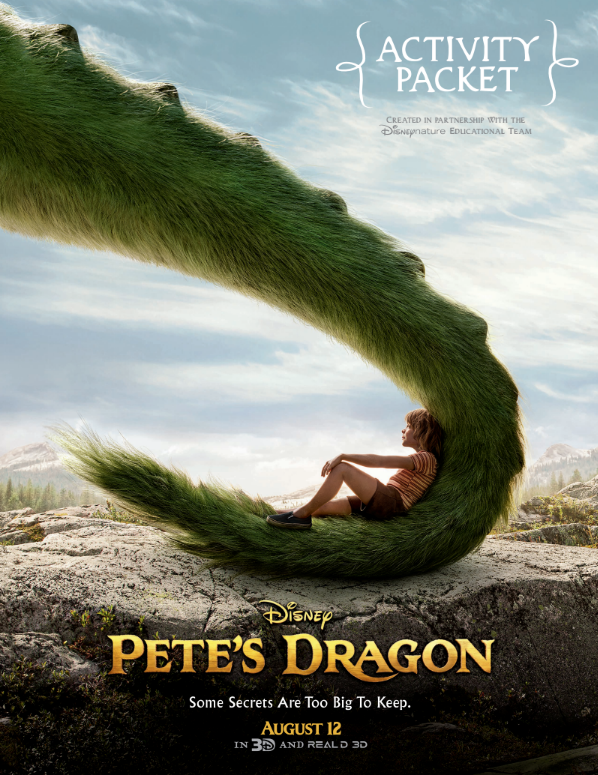 Who's excited for Pete's Dragon? While we wait for the movie, here's a fun Pete's Dragon Activity Packet to keep the kids entertained. #PetesDragon