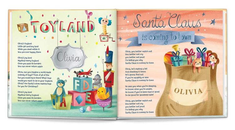 Make your Christmas presents a little more personal just by selecting some great presents from I See Me! like this Christmas Sing-Along Book.