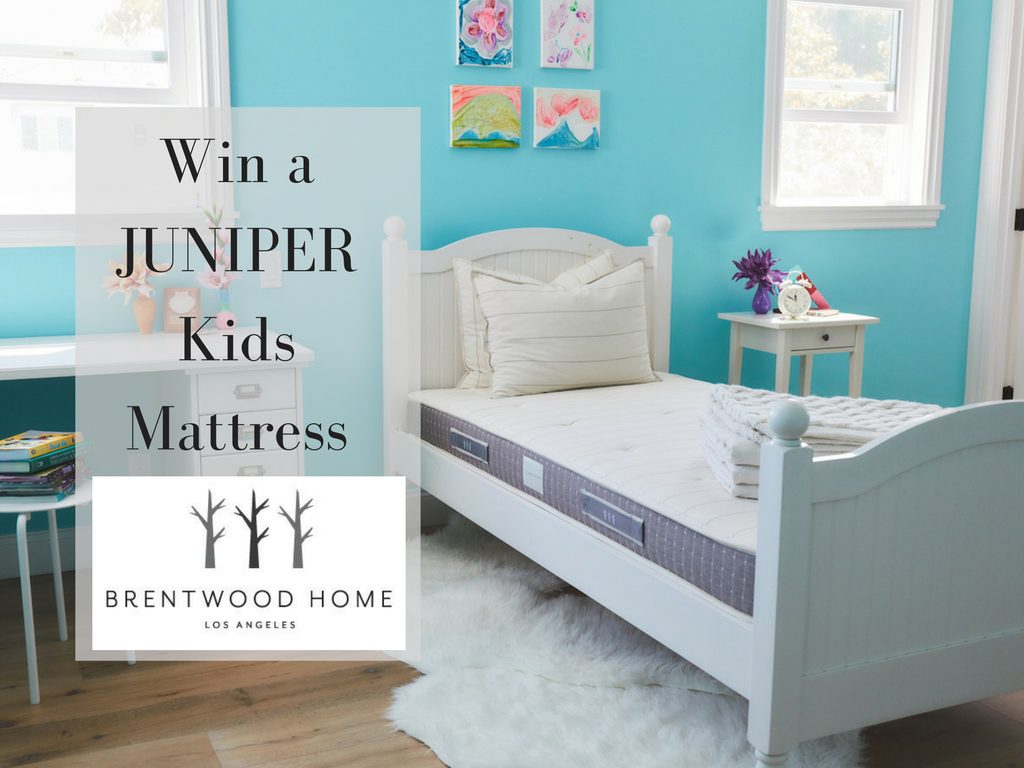 Who's excited for the chance to WIN a mattress? Woohoo! Yep, that's right! One reader will win a new kids mattress from Brentwood Home. 