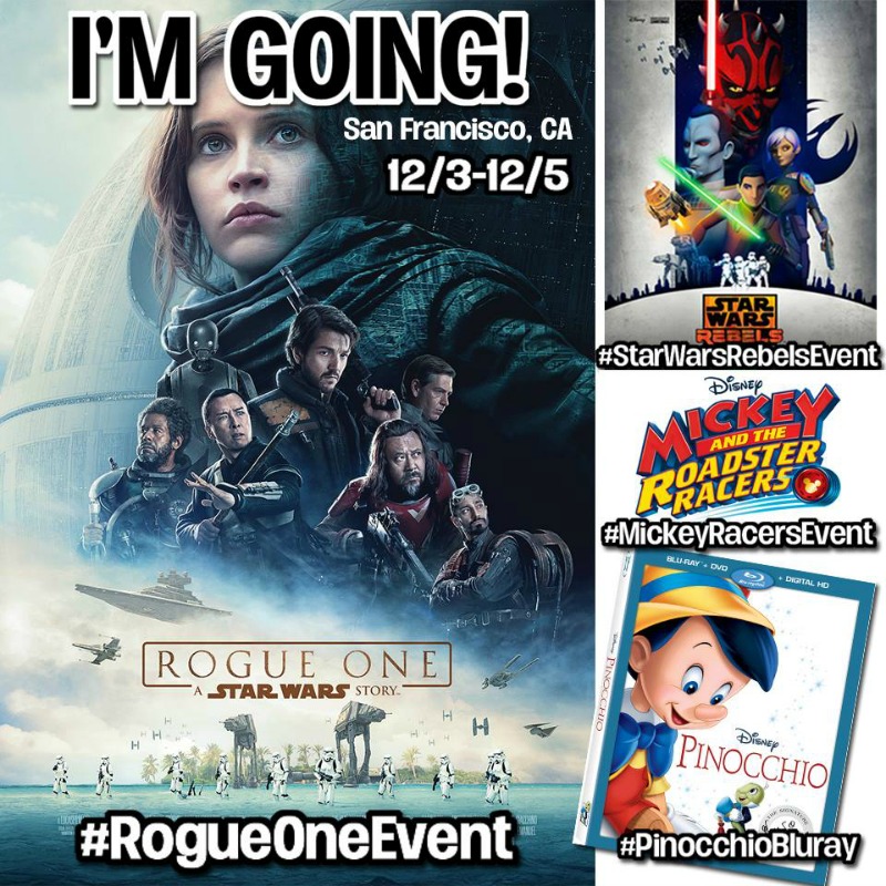 TOP SECRET Rogue One Event - I'm spilling the beans! #RogueOneEvent #StarWarsRebelsEvent #MickeyRacersEvent #PinocchioBluray