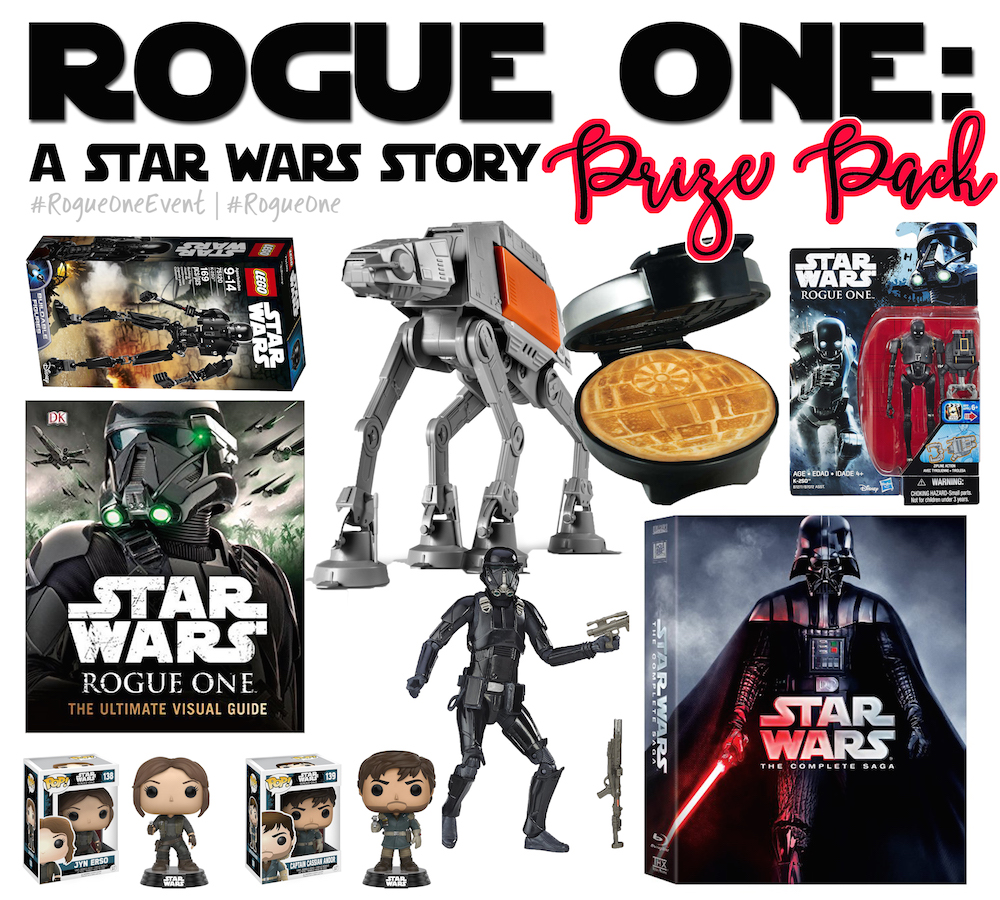 To help celebrate the release of Star Wars Rogue One, a group of bloggers has come together to give you an incredible Rogue One giveaway valued at $250!