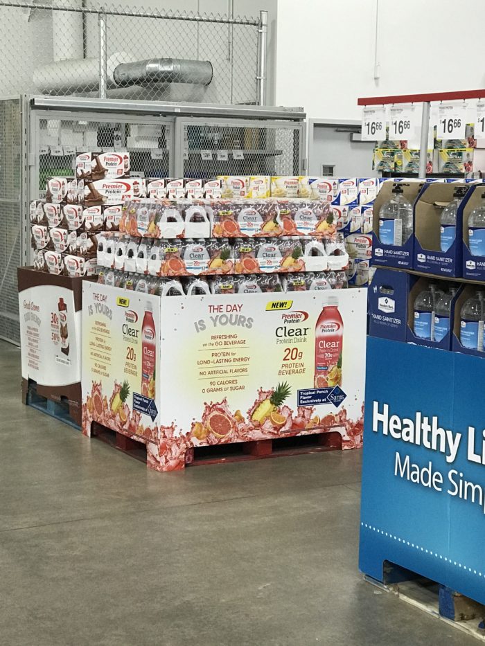 Premier Protein has been my go to for  portable protein. They just launched a new option - CLEAR Tropical Punch beverage. Sam’s Club Stores nationwide.