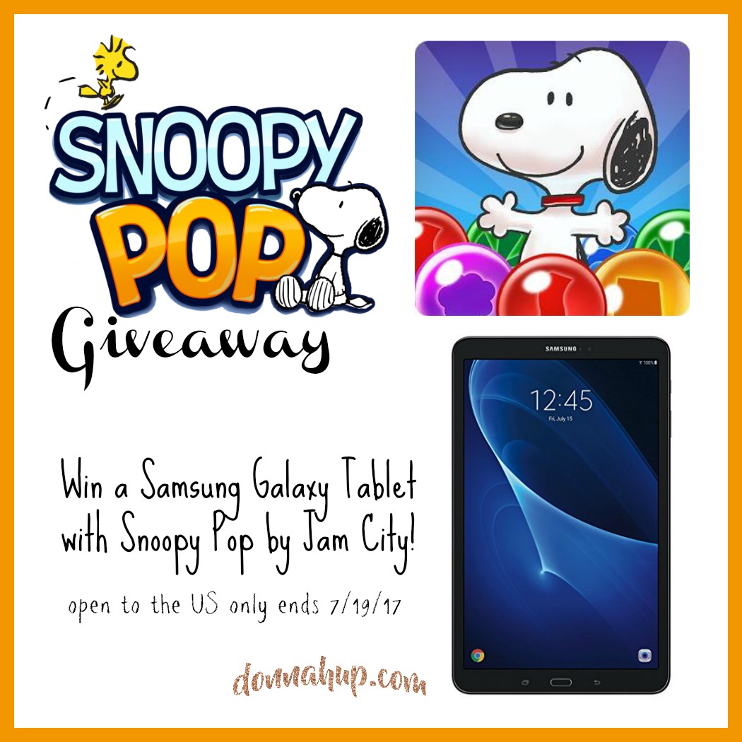 GIVEAWAY - Samsung Galaxy Tablet preloaded w/Snoopy Pop ends 7/19