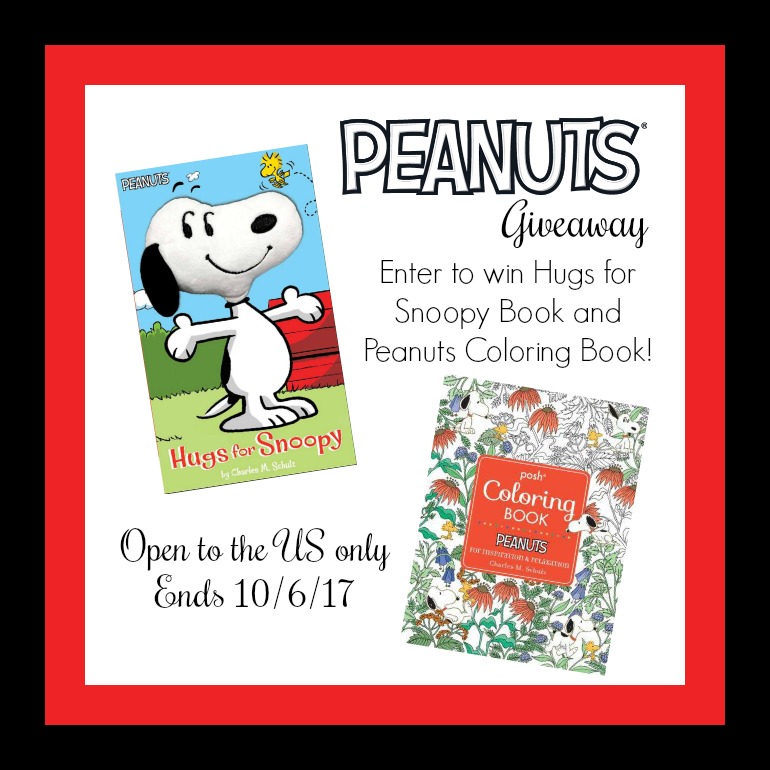 Peanuts GIVEAWAY - Win Hugs for Snoopy Book & Peanuts Coloring Book! Ends 10/6