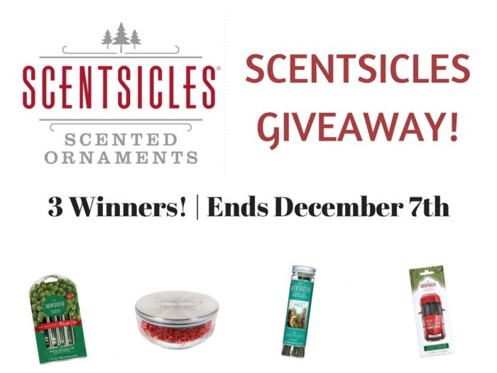 GIVEAWAY - 3 Winners will each receive a ScentSicles Prize Pack! Ends 12/7. Enter now for your chance to WIN! ScentSicles is part of our #Holiday2017 Guide.
