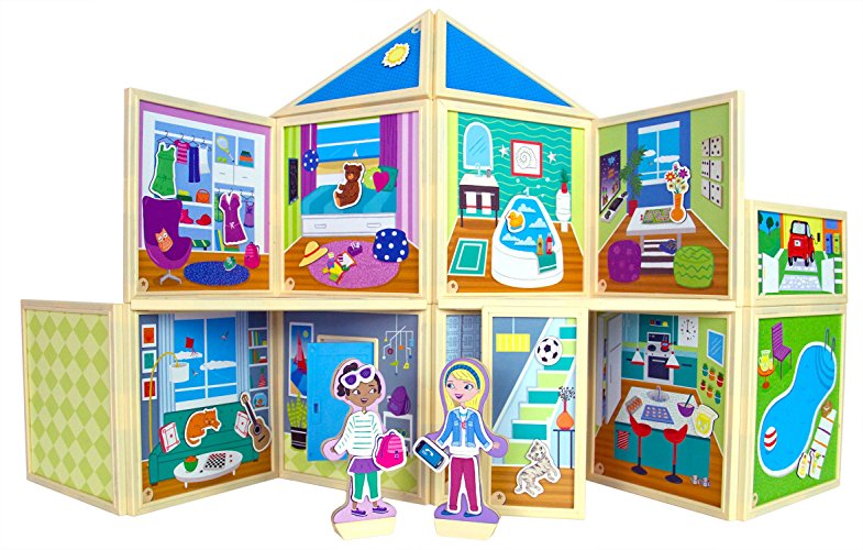 Do you have a child on your gift list that loves to play with dolls? They will love the Magnetic Dollhouses by Build & Imagine! Top of the Holiday Gift List! #Holiday2017