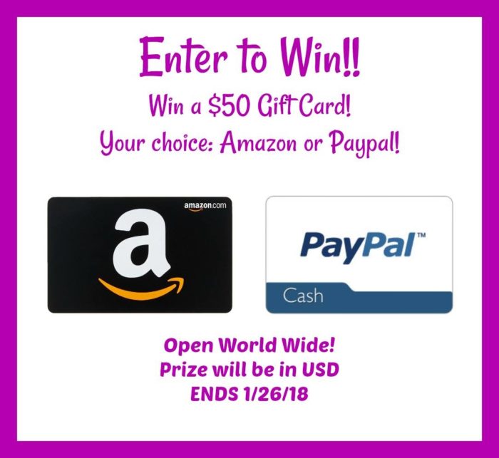 GIVEAWAY - $50 Amazon or PayPal - Winner's Choice!