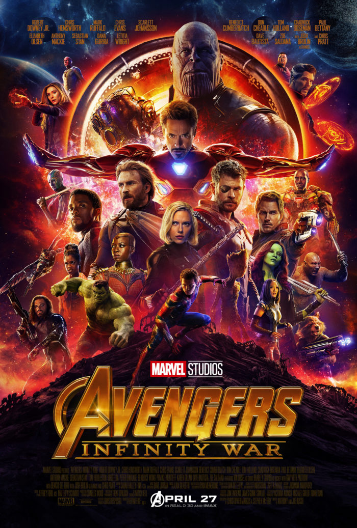 Marvel Studios’ AVENGERS: INFINITY WAR now playing! #InfinityWar #ThanosDemandsYourSilence