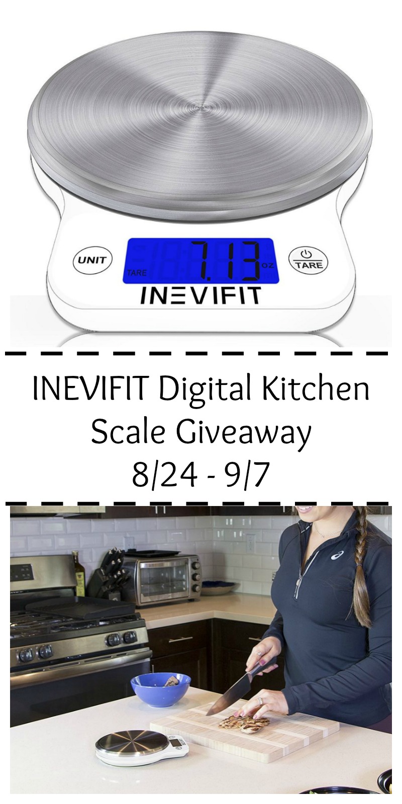 INEVIFIT Kitchen Scale Giveaway (2 winners) Ends 9/7 #BTSEssentials