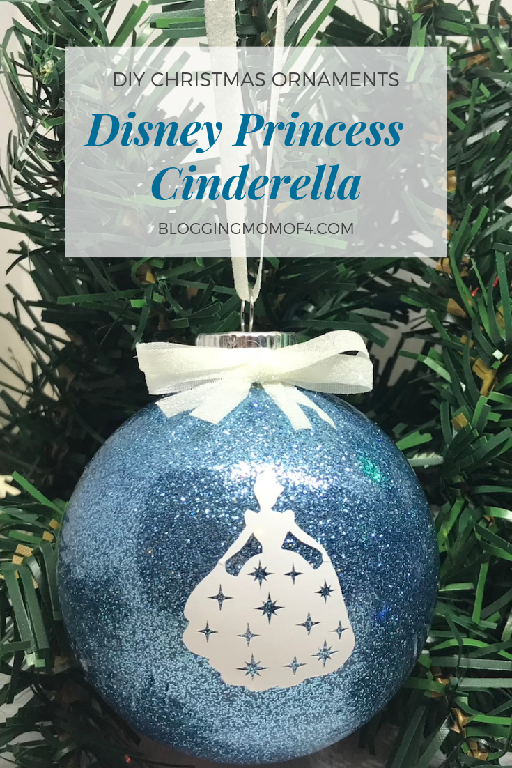 I've been having a lot of fun making glitter ornaments. Which inspired me to create some DIY Disney Princess Christmas Ornaments.