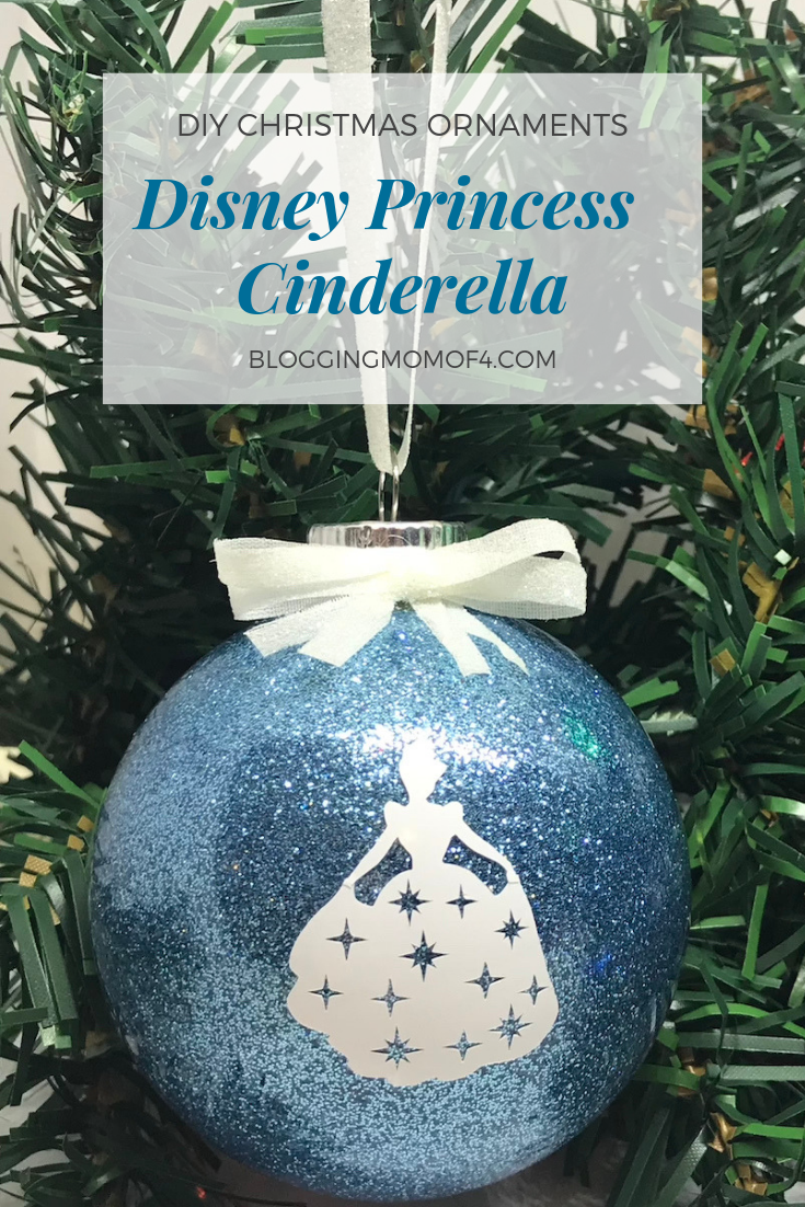 Diy Disney Inspired Princess Christmas Ornaments Cinderella Free Cut File