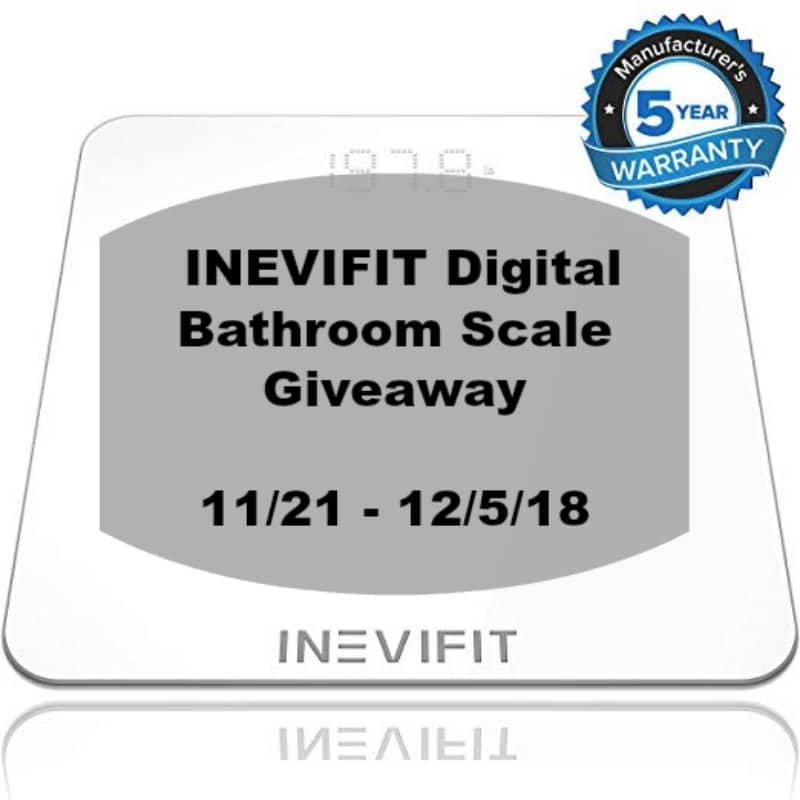 GIVEAWAY - 2 Winners will receive an INEVIFIT Digital Bathroom Scale Ends 12/5 #INEVIFIT #HolidayEssentials