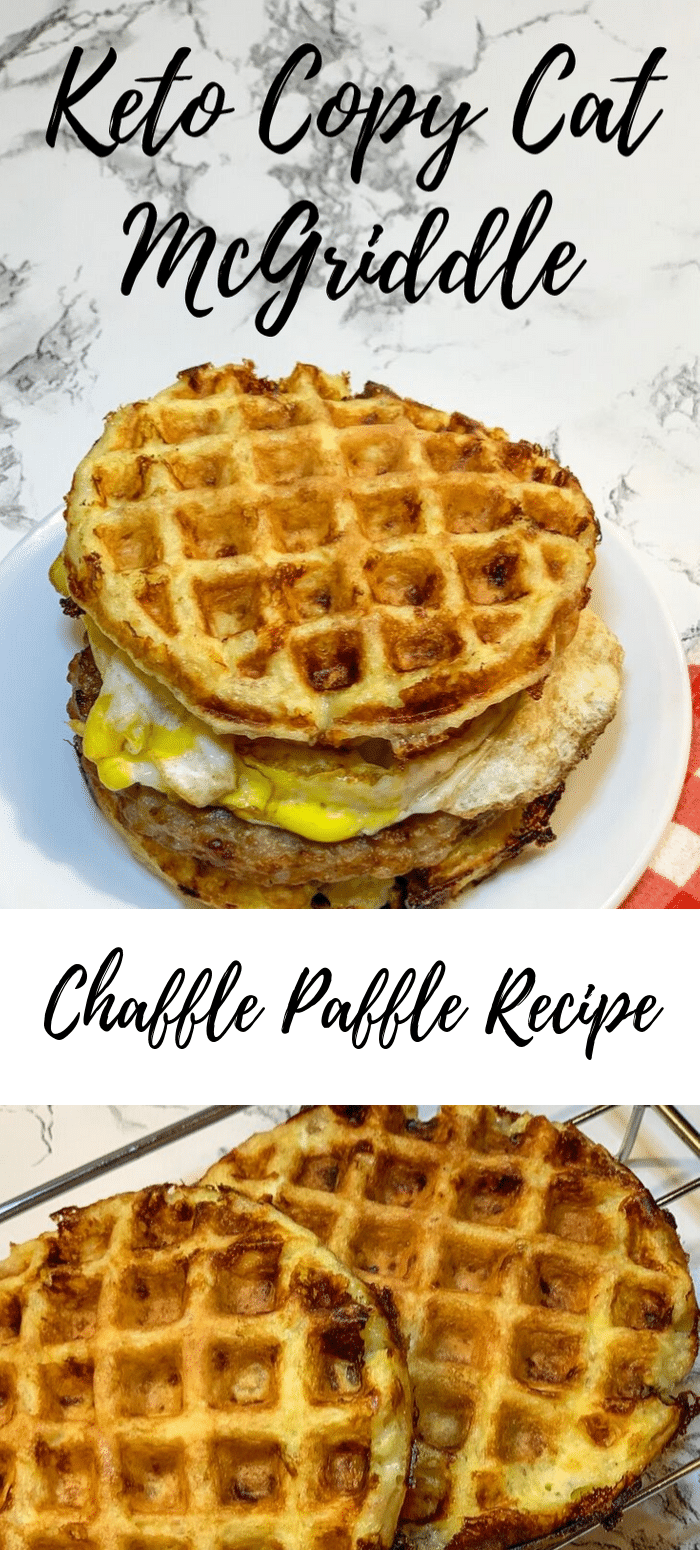 Keto Copy Cat McGriddle Using a Paffle Chaffle • Blogging Mom of 4