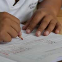 child doing homework